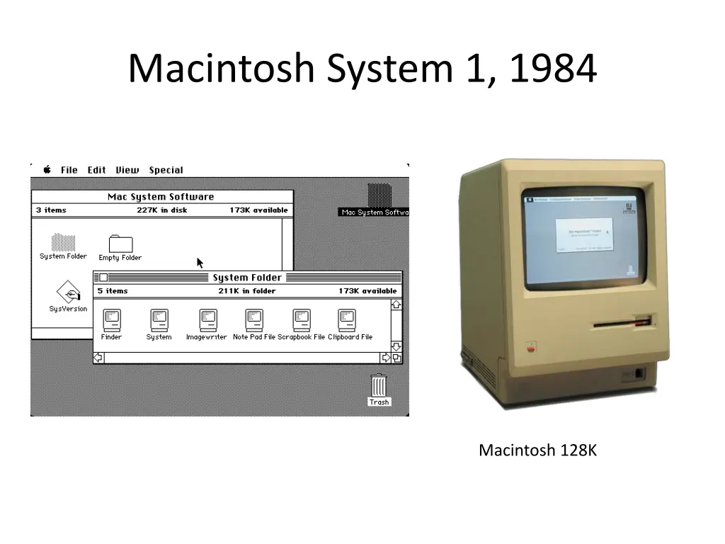 macintosh system 1 1984