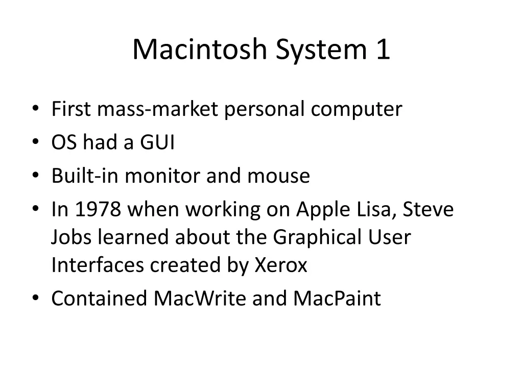 macintosh system 1