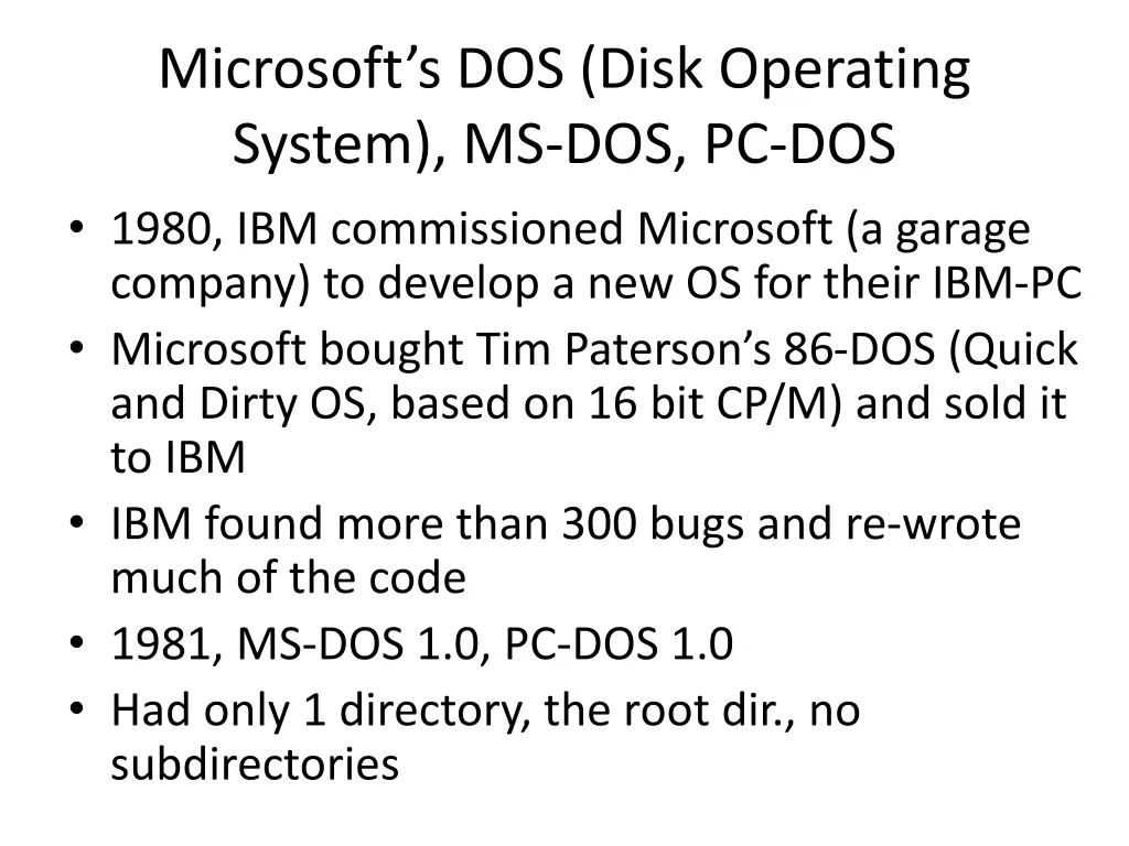 microsoft s dos disk operating system