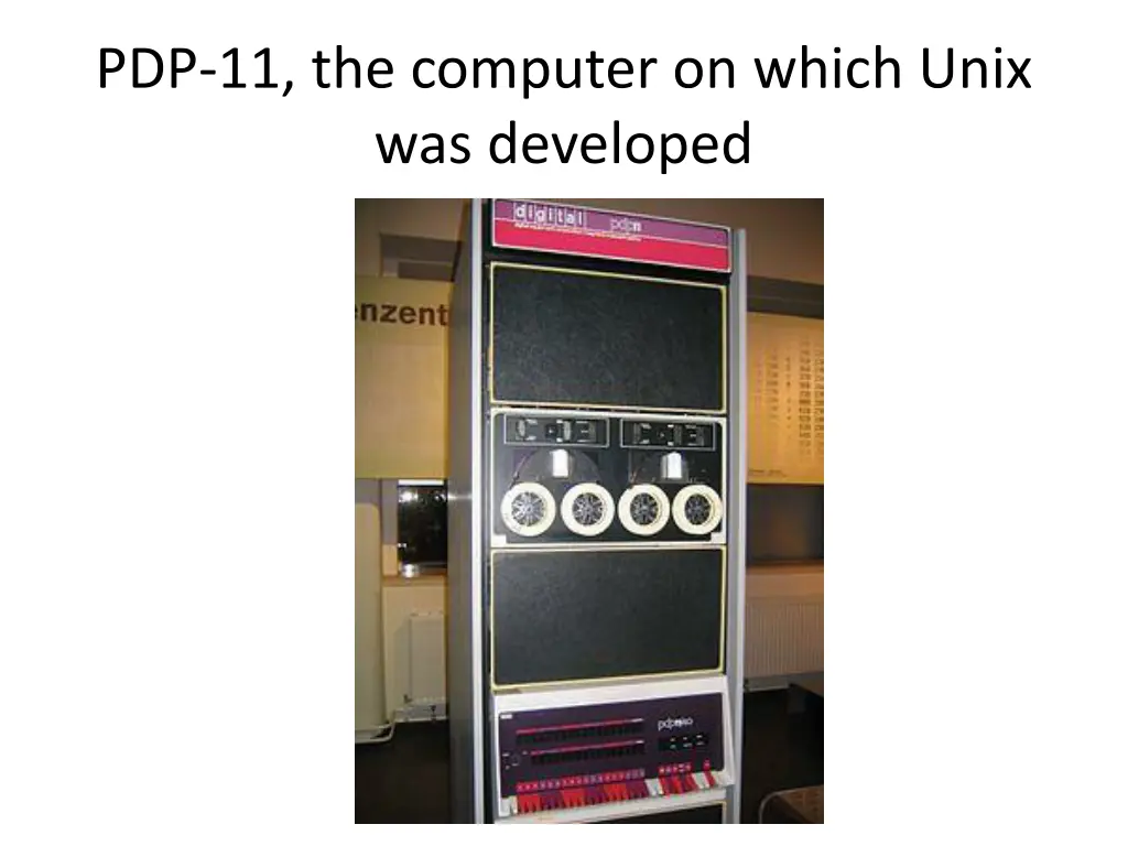 pdp 11 the computer on which unix was developed