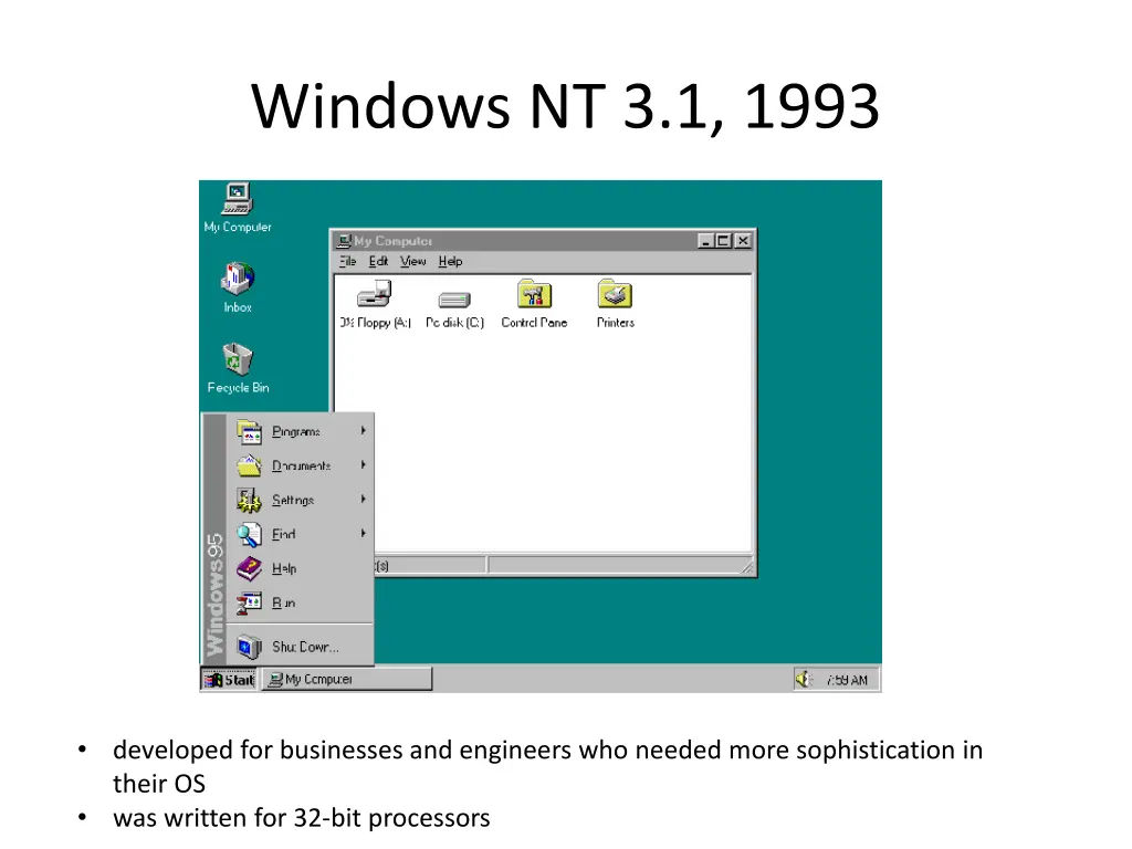 windows nt 3 1 1993