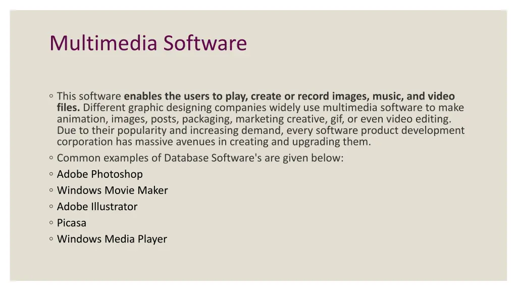 multimedia software