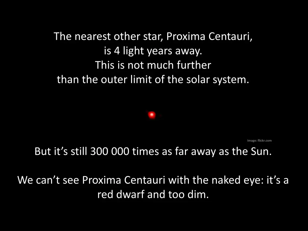 the nearest other star proxima centauri