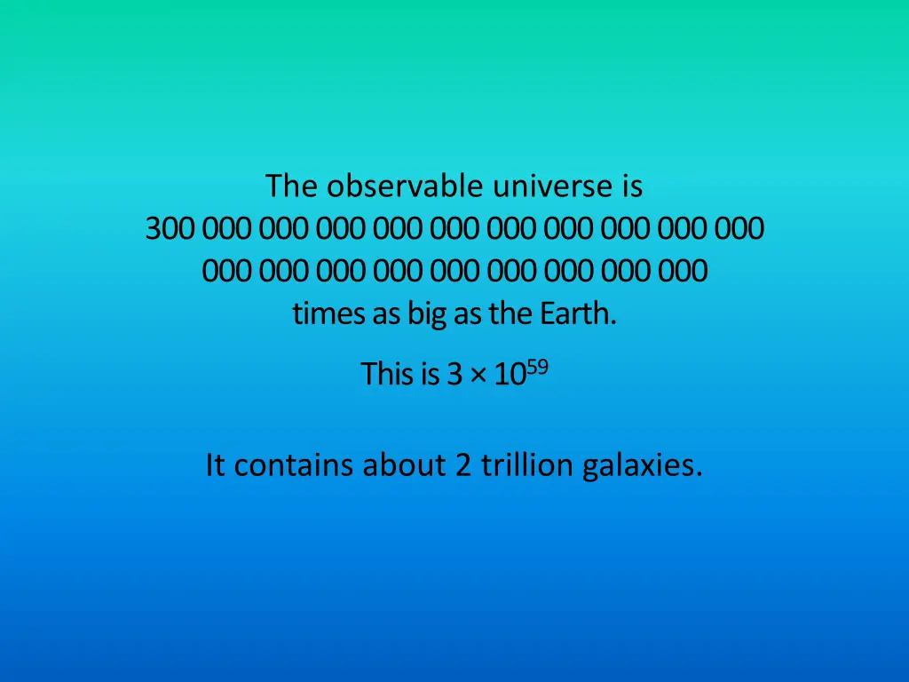 the observable universe