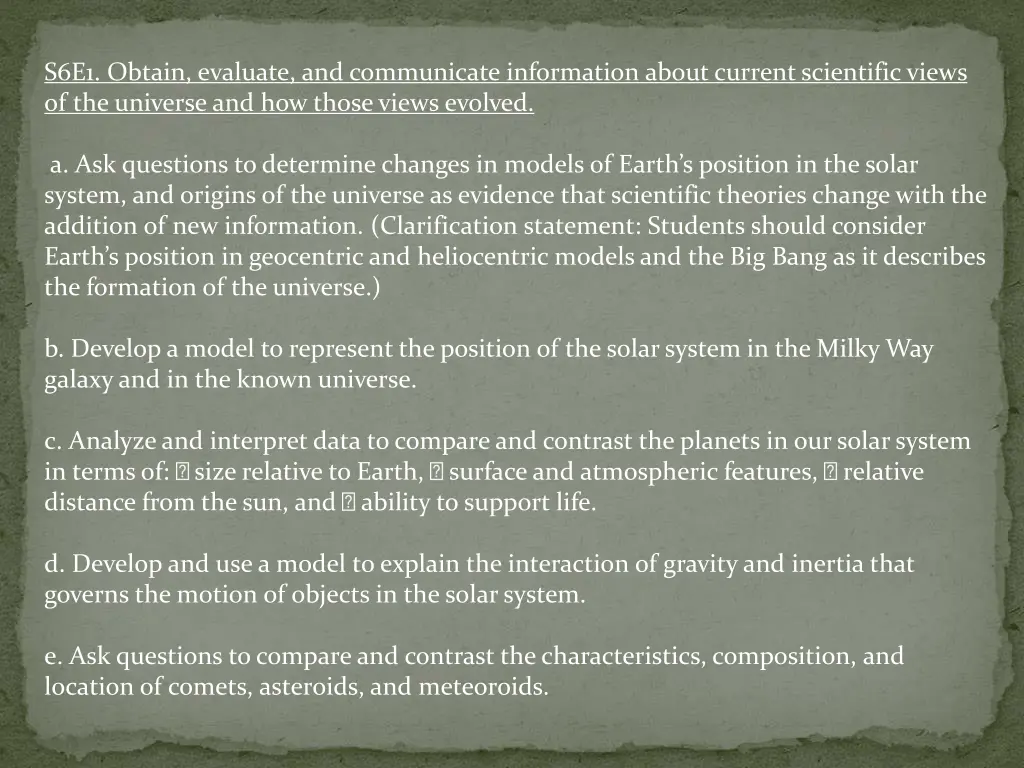 s6e1 obtain evaluate and communicate information