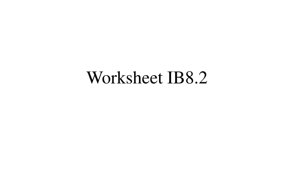 worksheet ib8 2