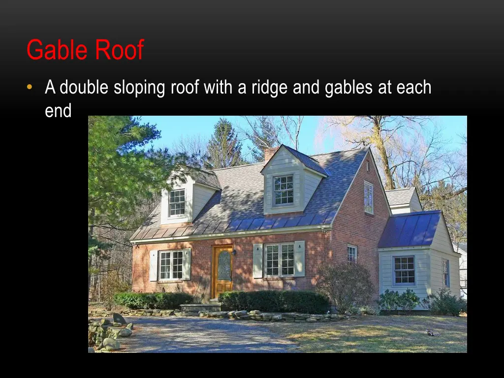 gable roof