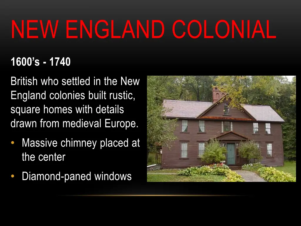 new england colonial