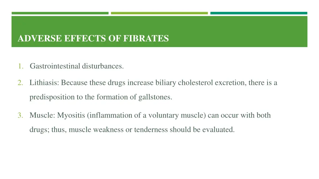 adverse effects of fibrates