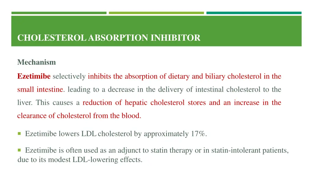 cholesterol absorption inhibitor