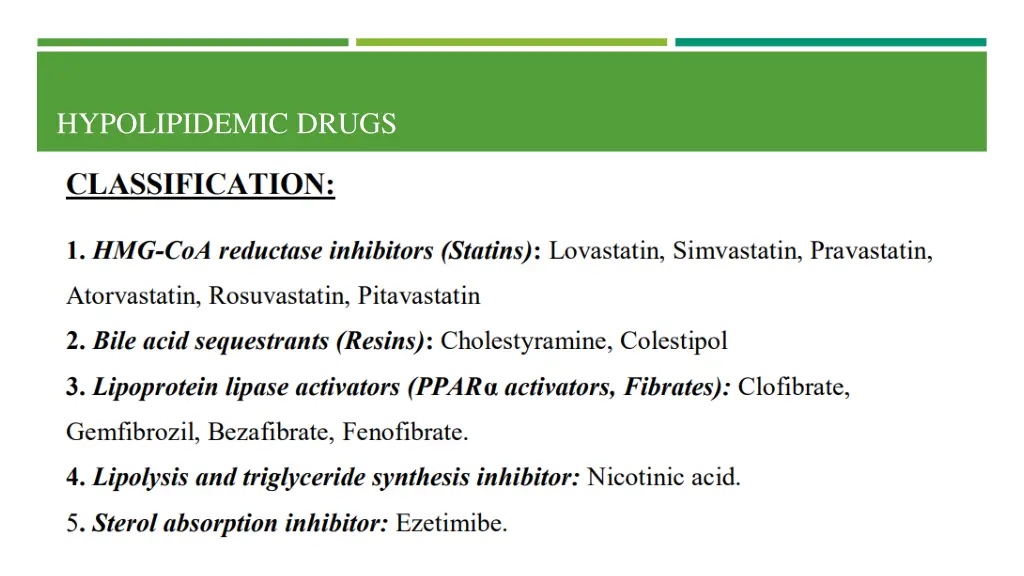 hypolipidemic drugs 2