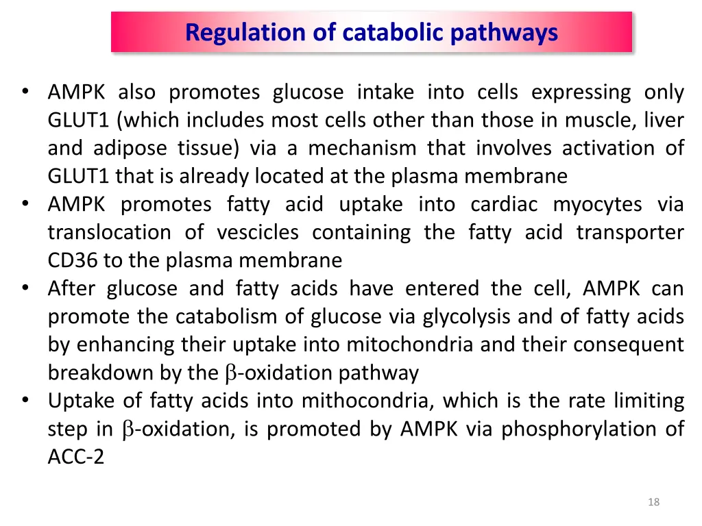 regulation of catabolic pathways