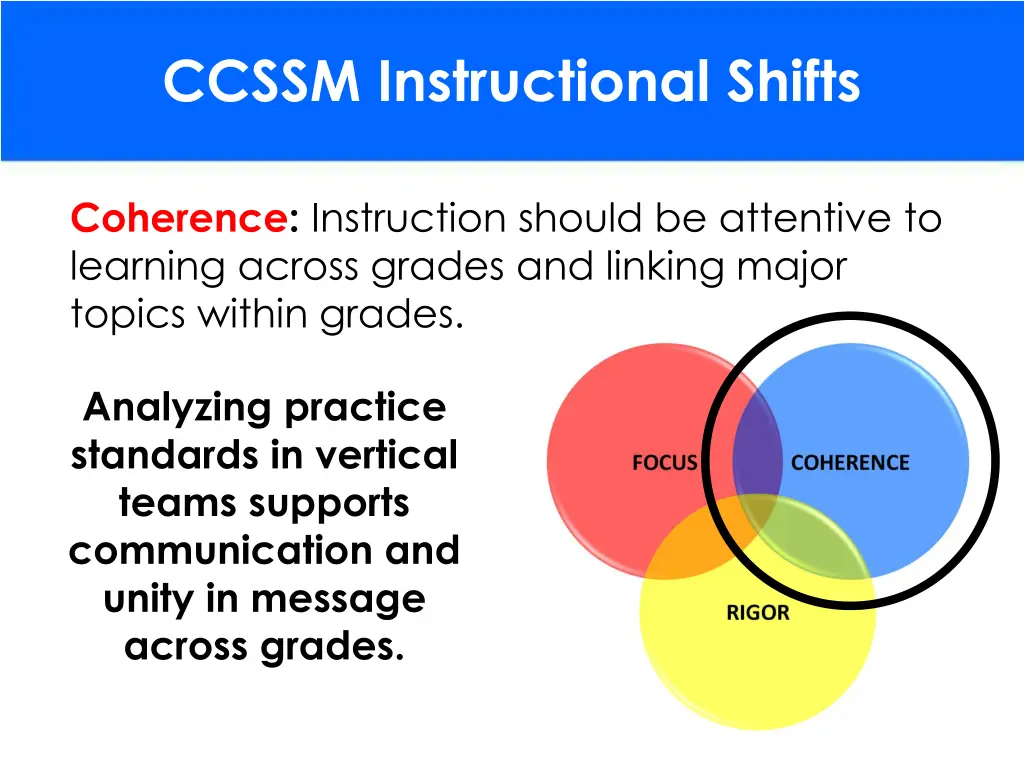 ccssm instructional shifts 1