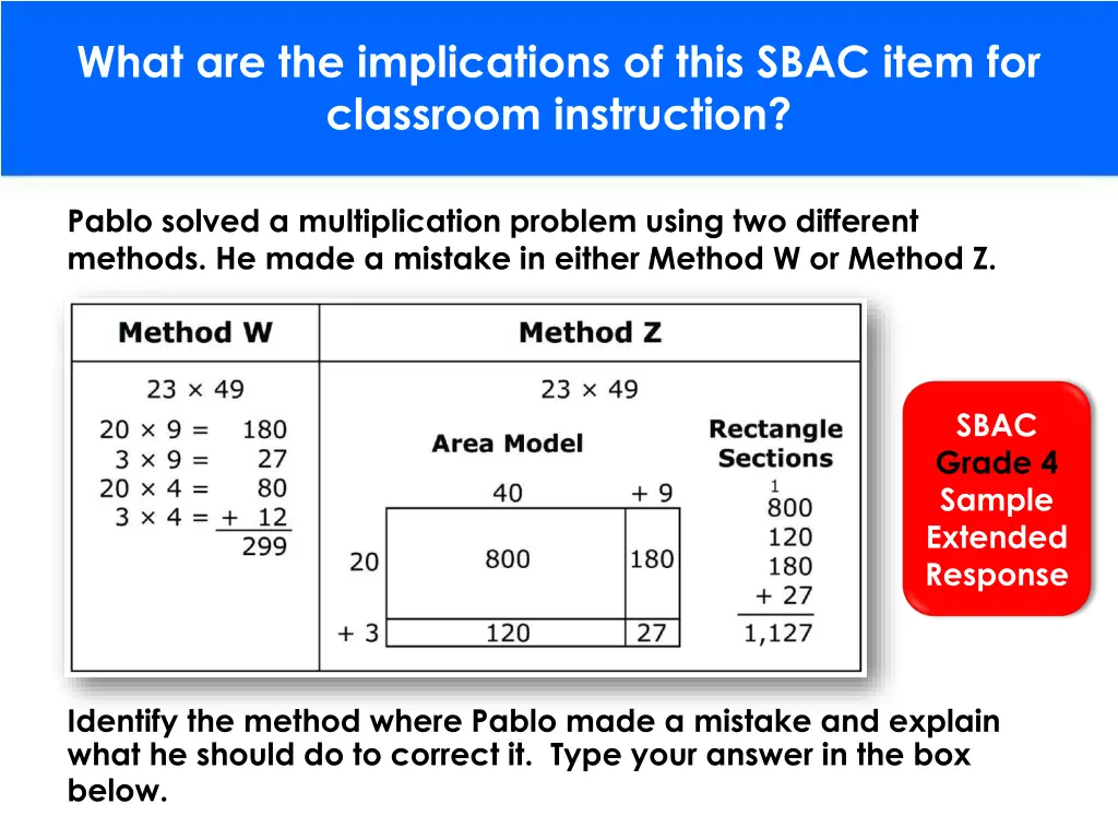 what are the implications of this sbac item