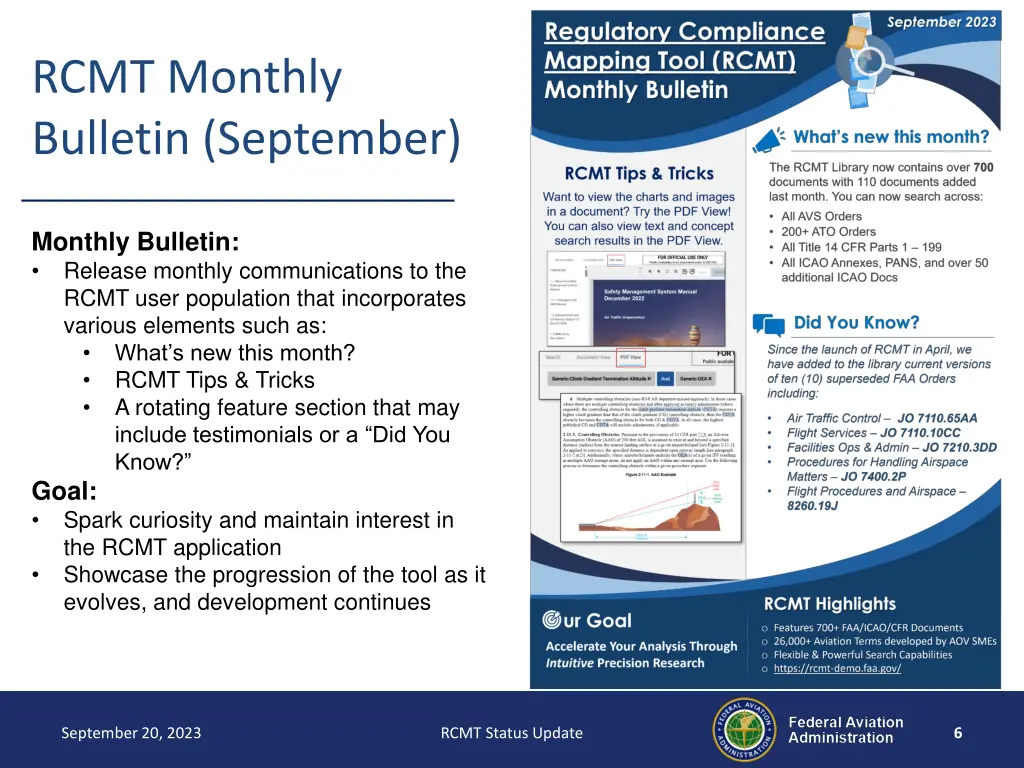 rcmt monthly bulletin september