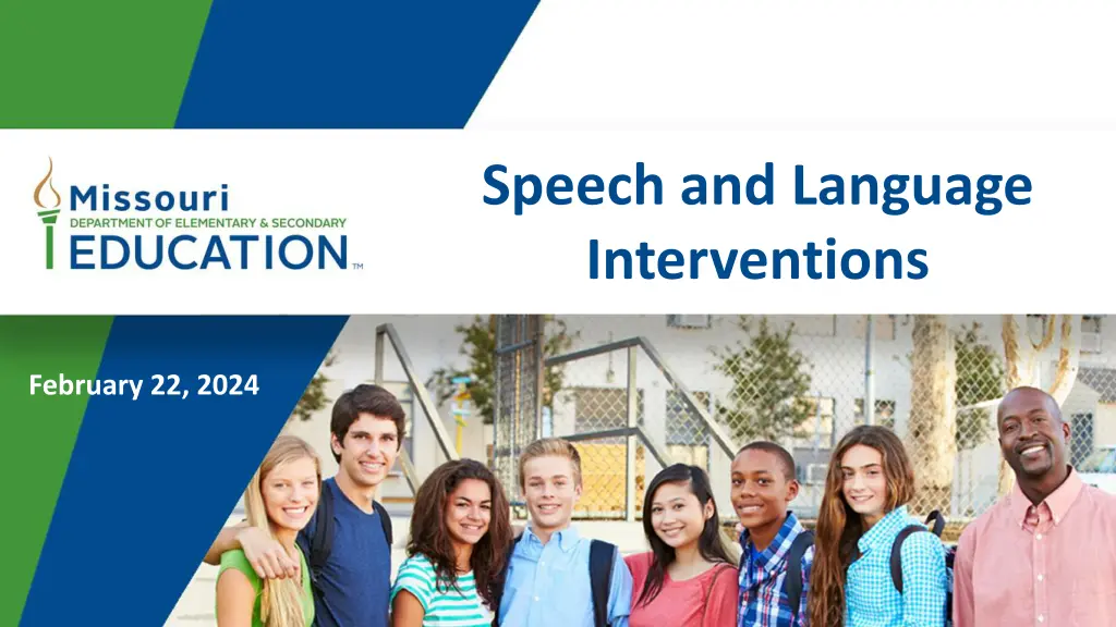 speech and language interventions