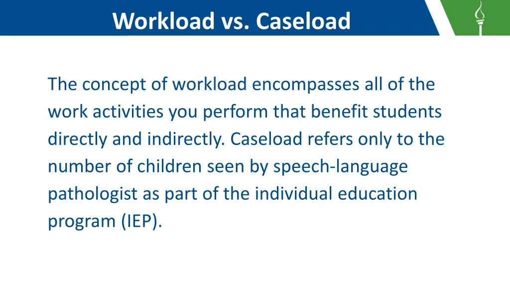 workload vs caseload