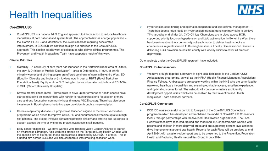 health inequalities 6