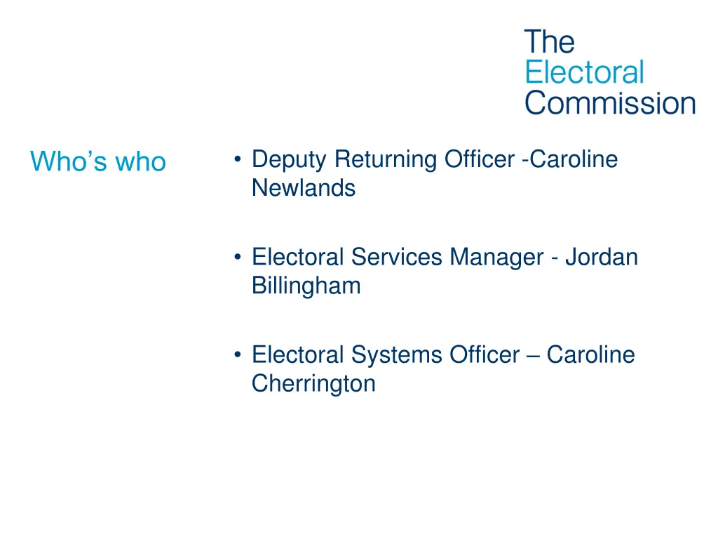 deputy returning officer caroline newlands