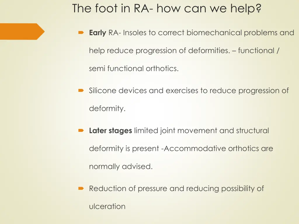 the foot in ra how can we help