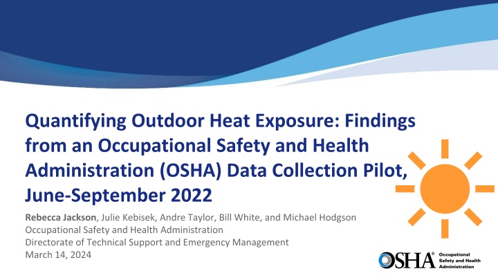 quantifying outdoor heat exposure findings from