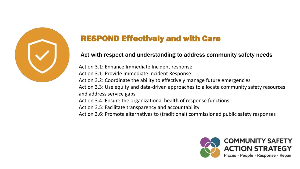 respond effectively and with care respond