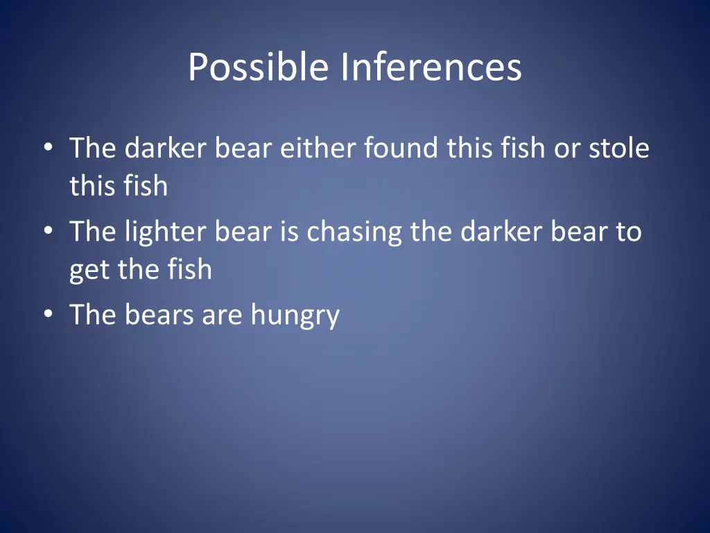 possible inferences 10