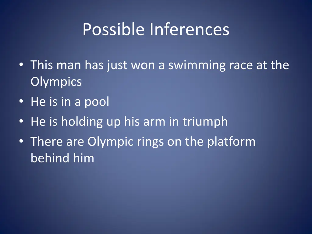 possible inferences 19