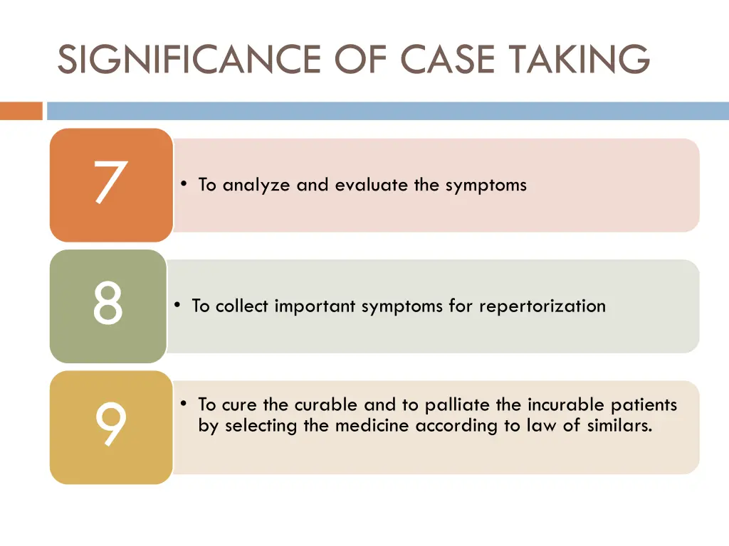 significance of case taking 2