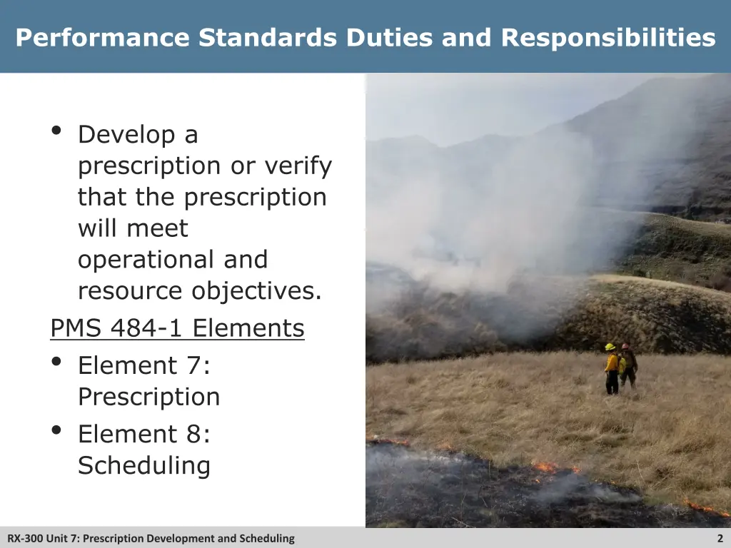 performance standards duties and responsibilities