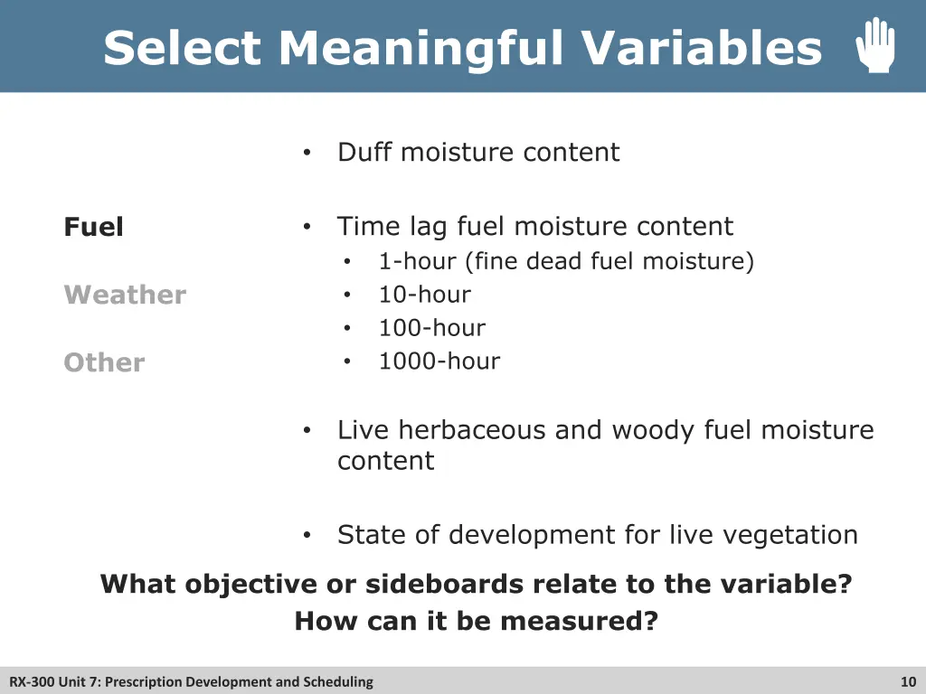 select meaningful variables 2