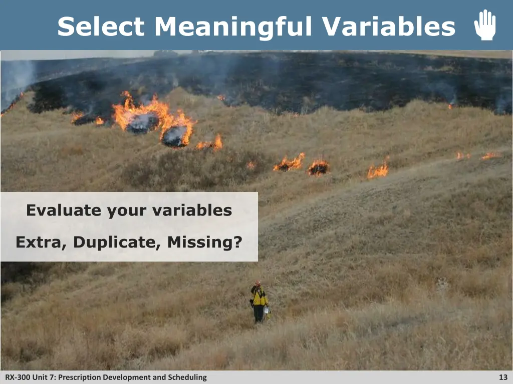 select meaningful variables 5