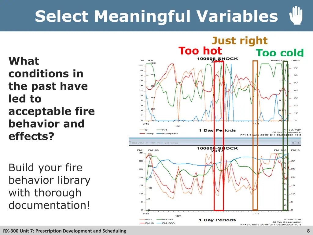 select meaningful variables