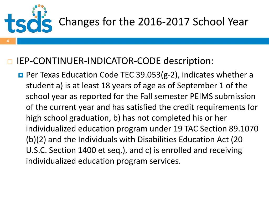 changes for the 2016 2017 school year