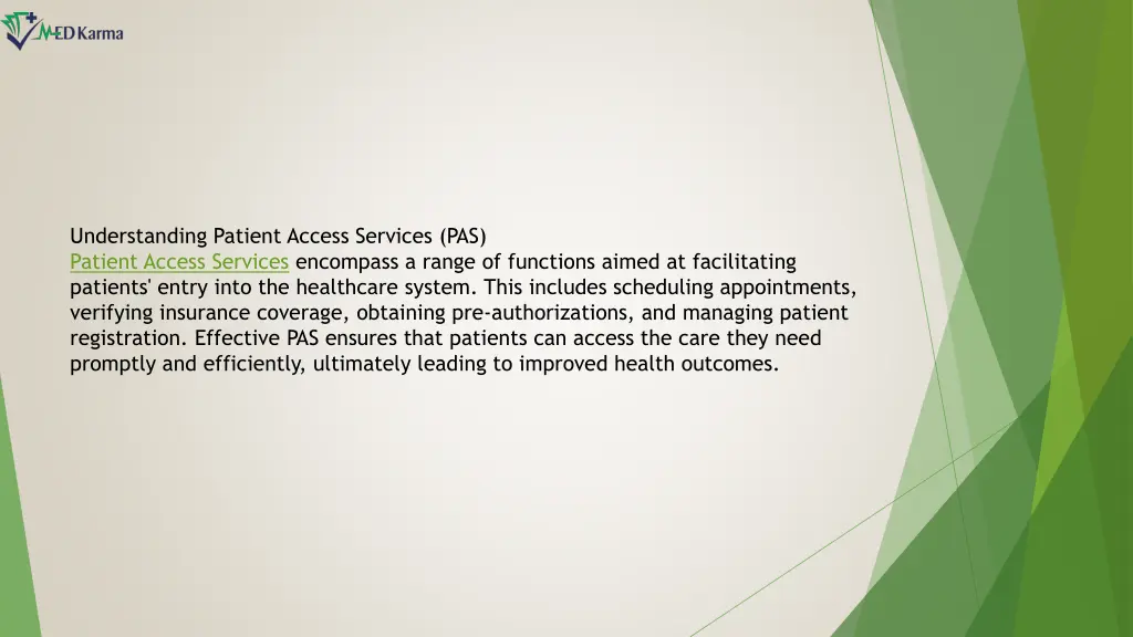 understanding patient access services pas patient