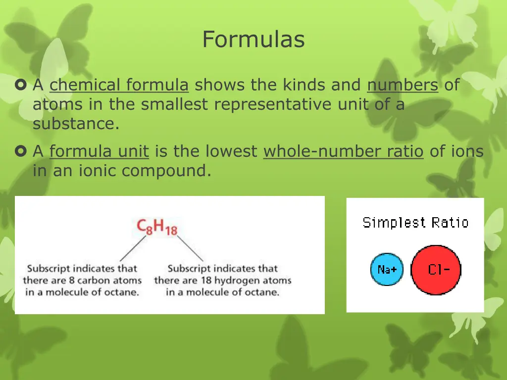 formulas