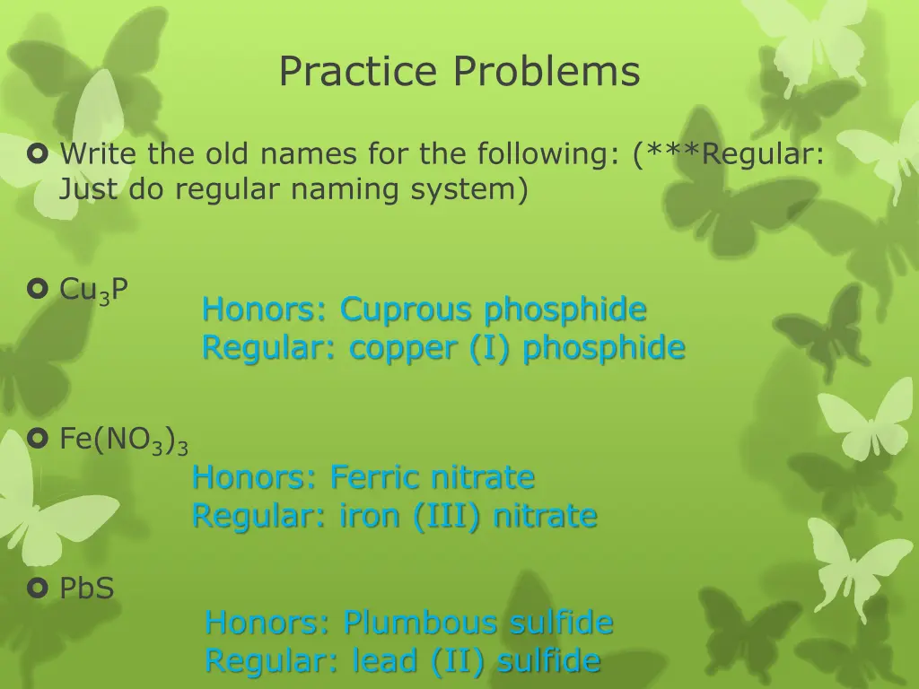 practice problems 8