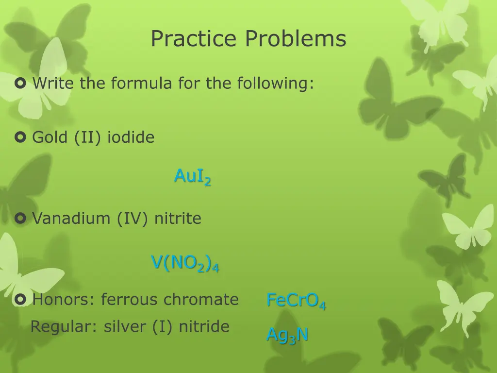 practice problems 9