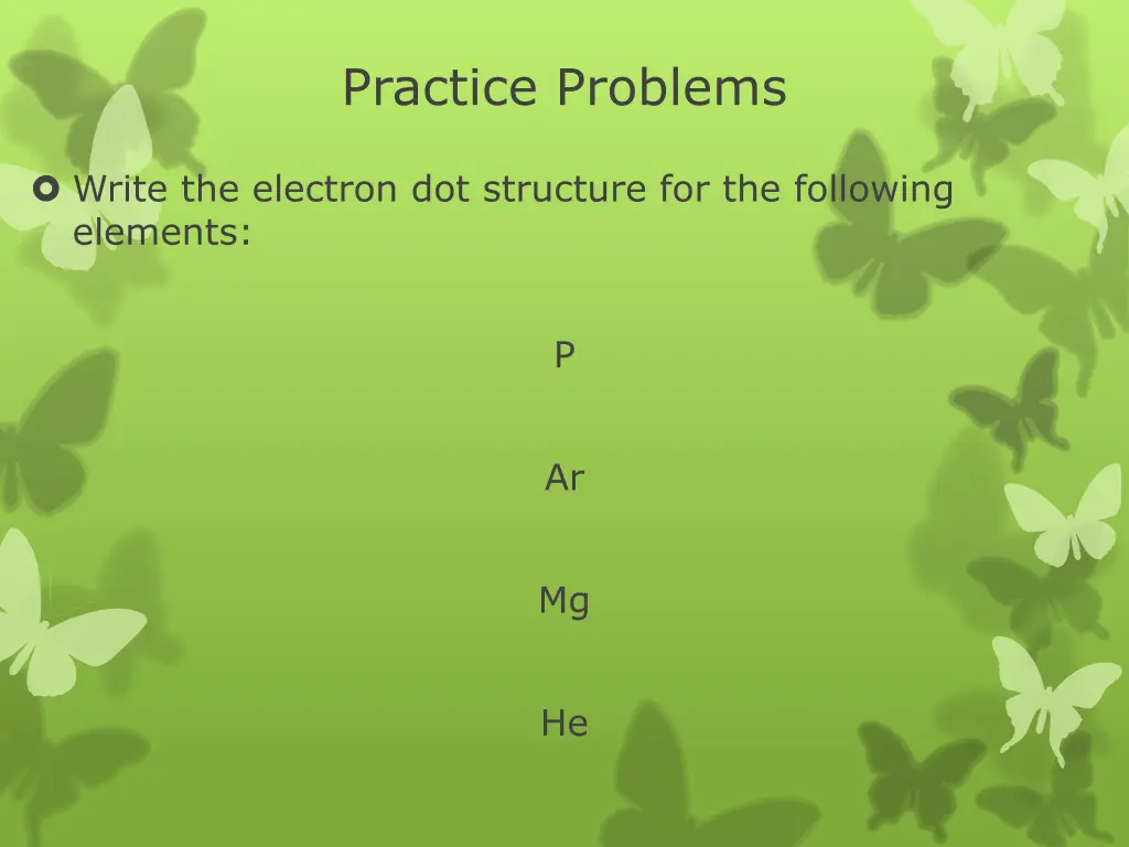 practice problems