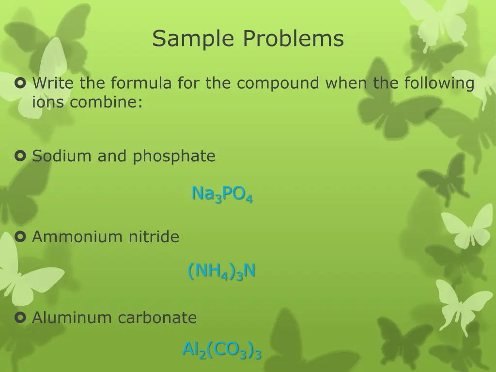 sample problems 2