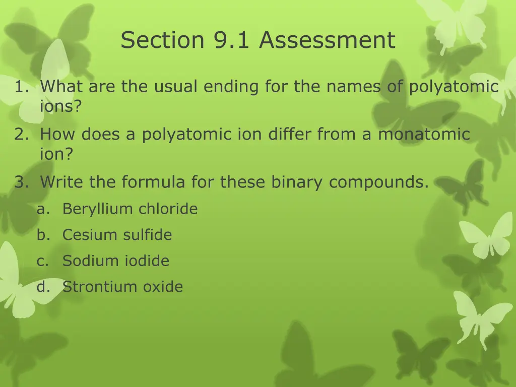 section 9 1 assessment