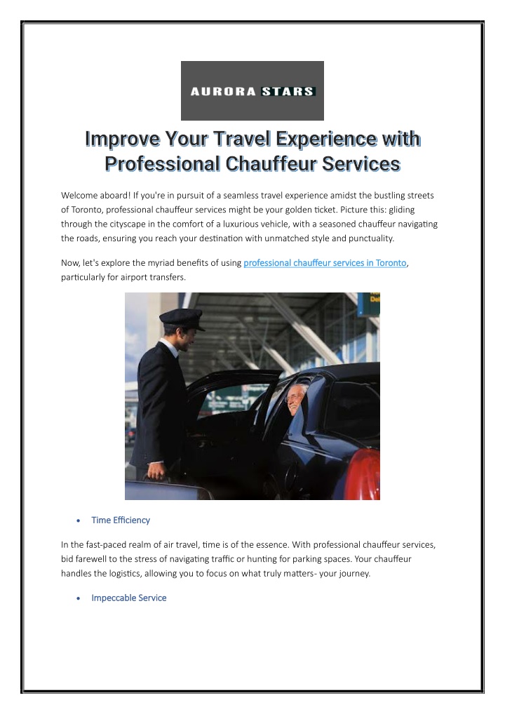 improve your travel experience with