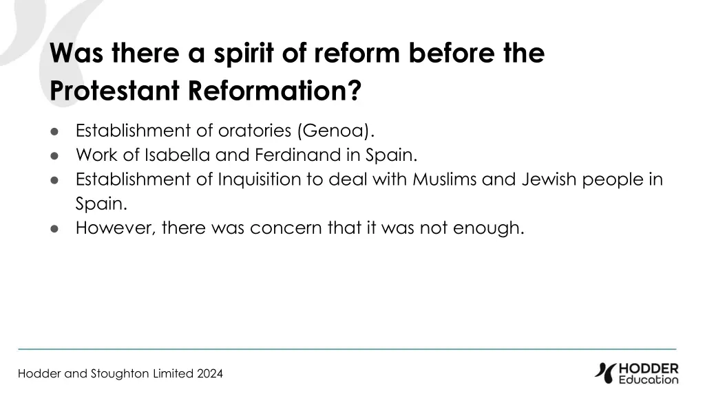 was there a spirit of reform before 4