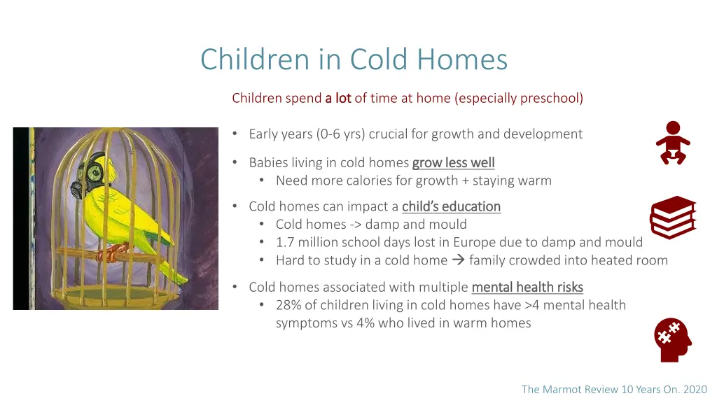 children in cold homes
