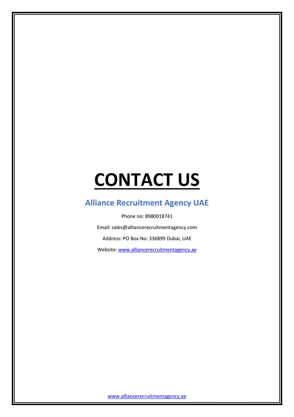 contact us