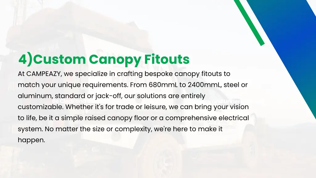 4 custom canopy fitouts at campeazy we specialize