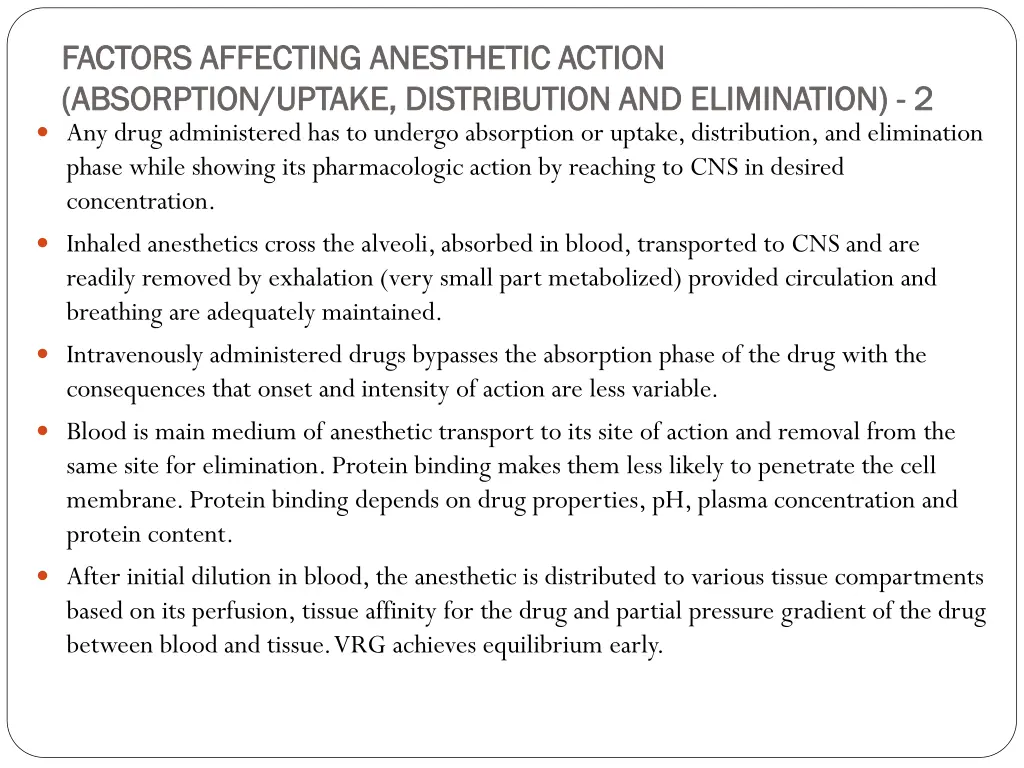 factors affecting factors affecting anesthetic 1