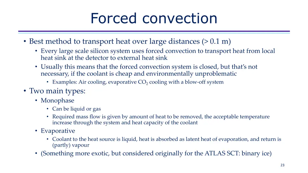 forced convection