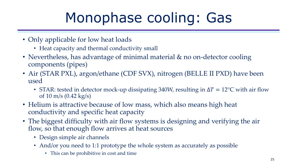 monophase cooling gas