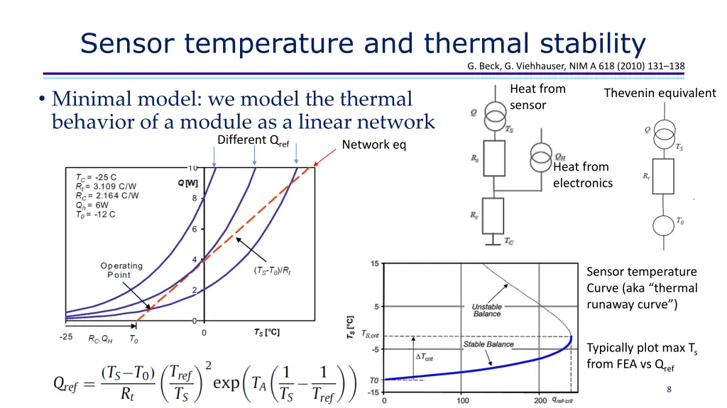 sensor temperature and thermal stability